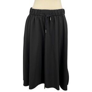 Lululemon Time To Flounce Skirt Black Size 8 High Low Elastic Waistband Pockets